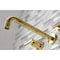 Kingston Brass Roman Tub Faucet, Polished Brass, Wall Mount KS8022CML - alternate 3